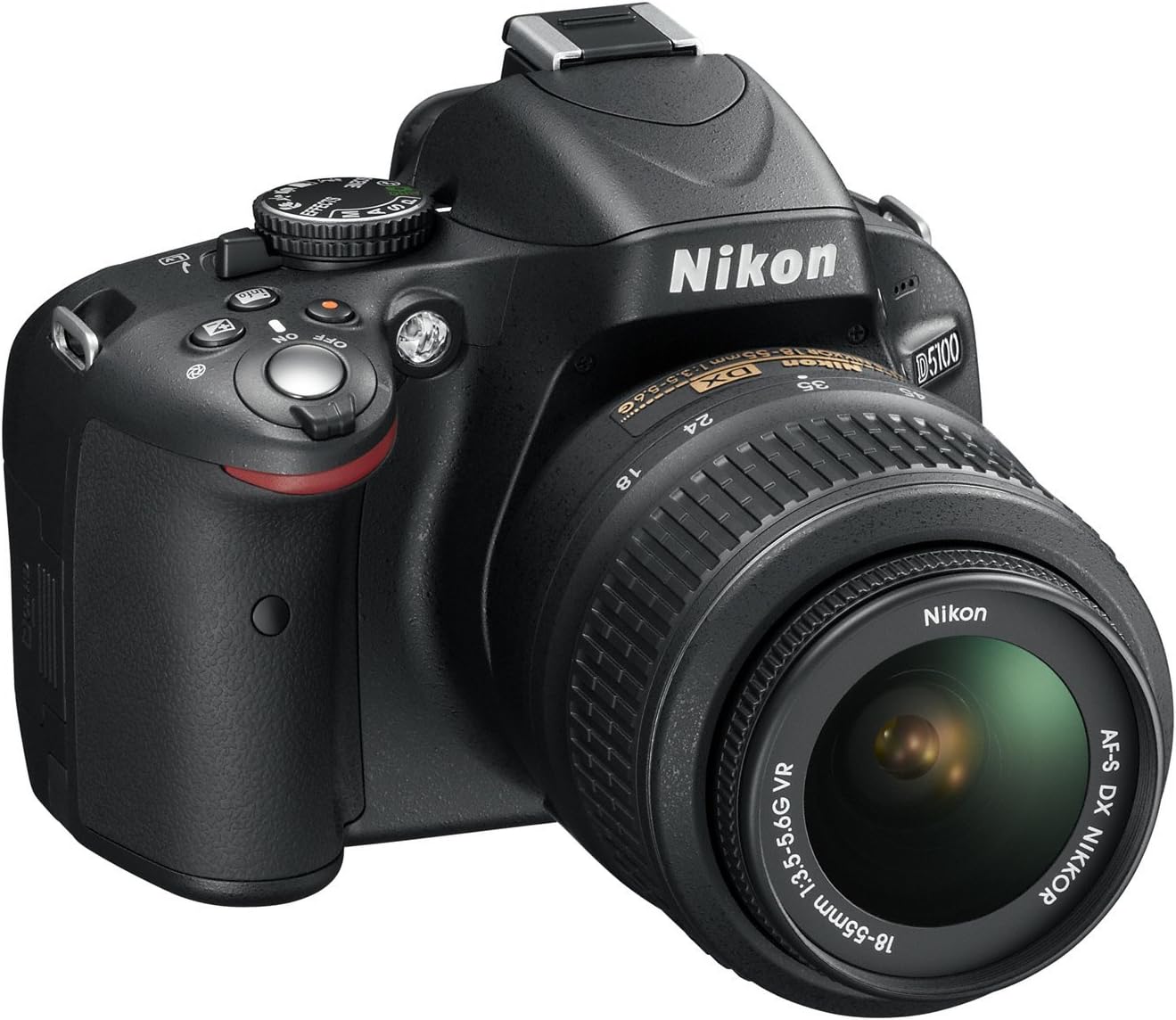 Nikon D5100 16.2MP Digital SLR Camera & 18-55mm VR Lens (Renewed)