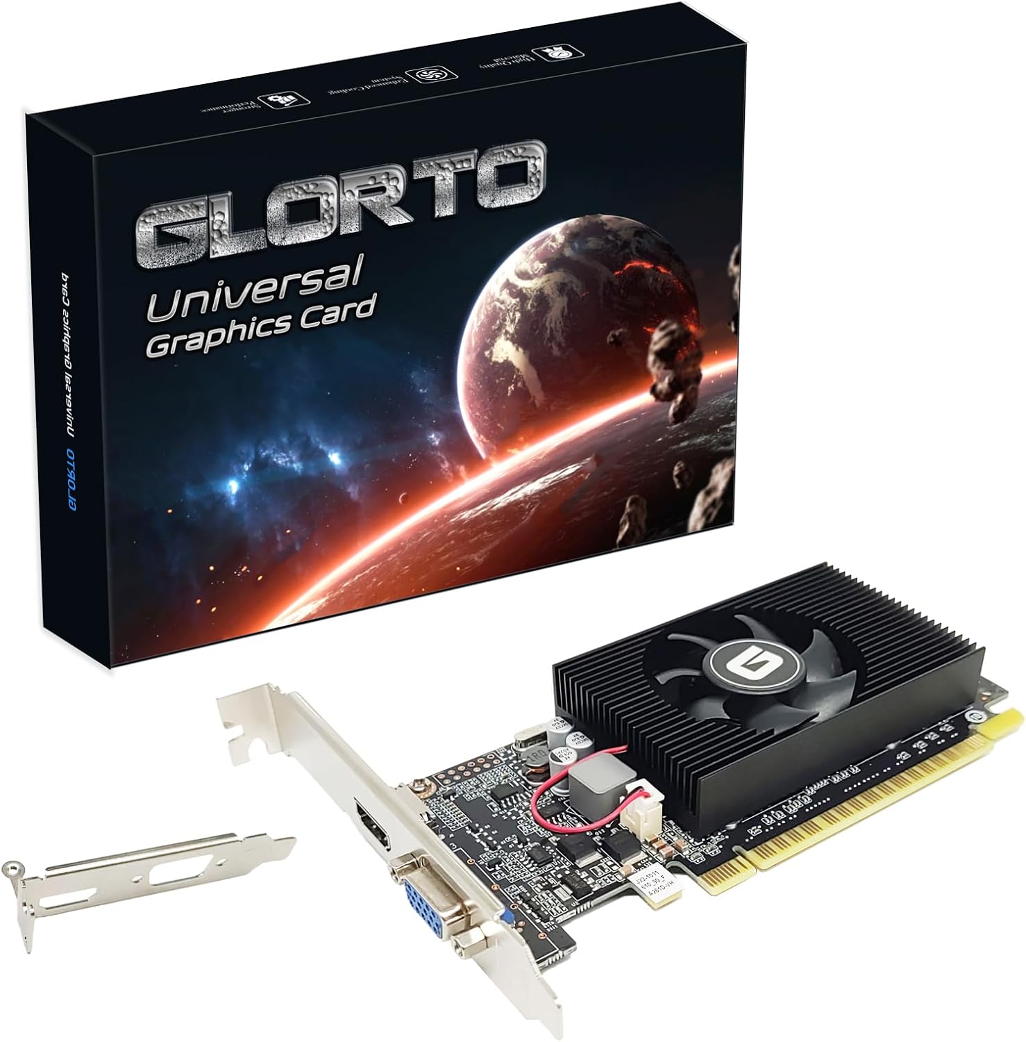 GeForce GT 610 2G DDR3 Low Profile Graphics Card, PCI Express 1.1 x16, HDMI/VGA, Entry Level GPU for PC, SFF and HTPC(Not Compatible with Win11)