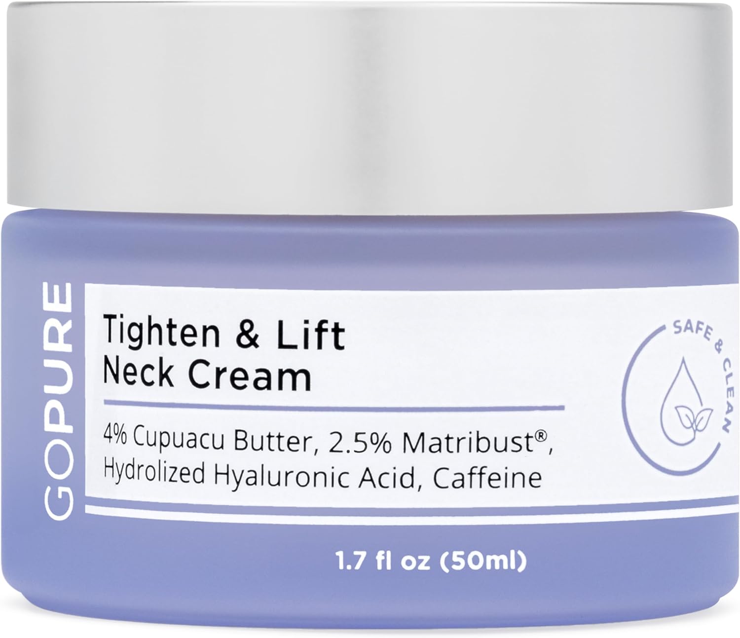 goPure Neck Firming Cream – Anti-Aging Neck Cream for Tightening and Wrinkles for an Even Skin Tone and Neck Lift – With Pro-Active Firming Complex, 1.7 oz