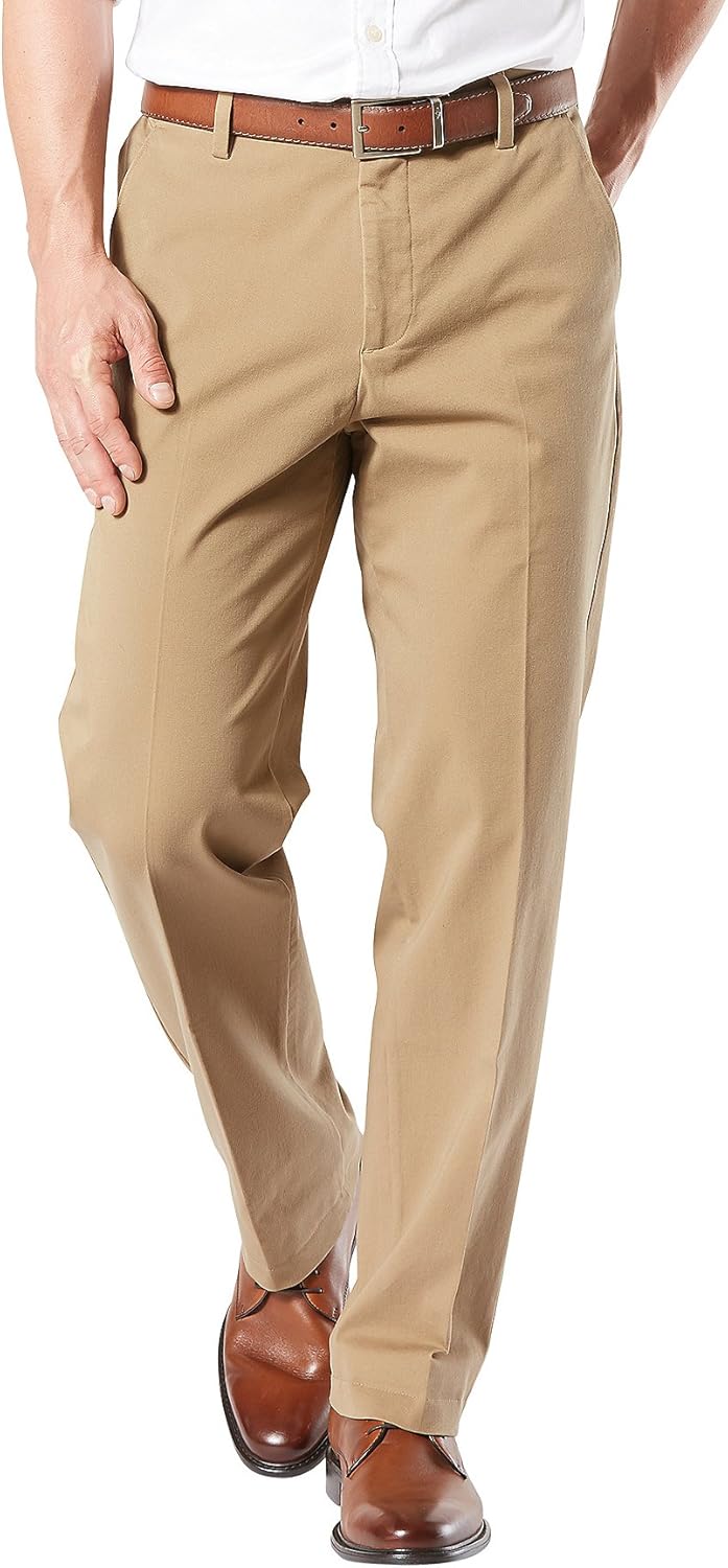 Dockers Men’s Classic Fit Workday Khaki Smart 360 FLEX Pants (Standard and Big & Tall)