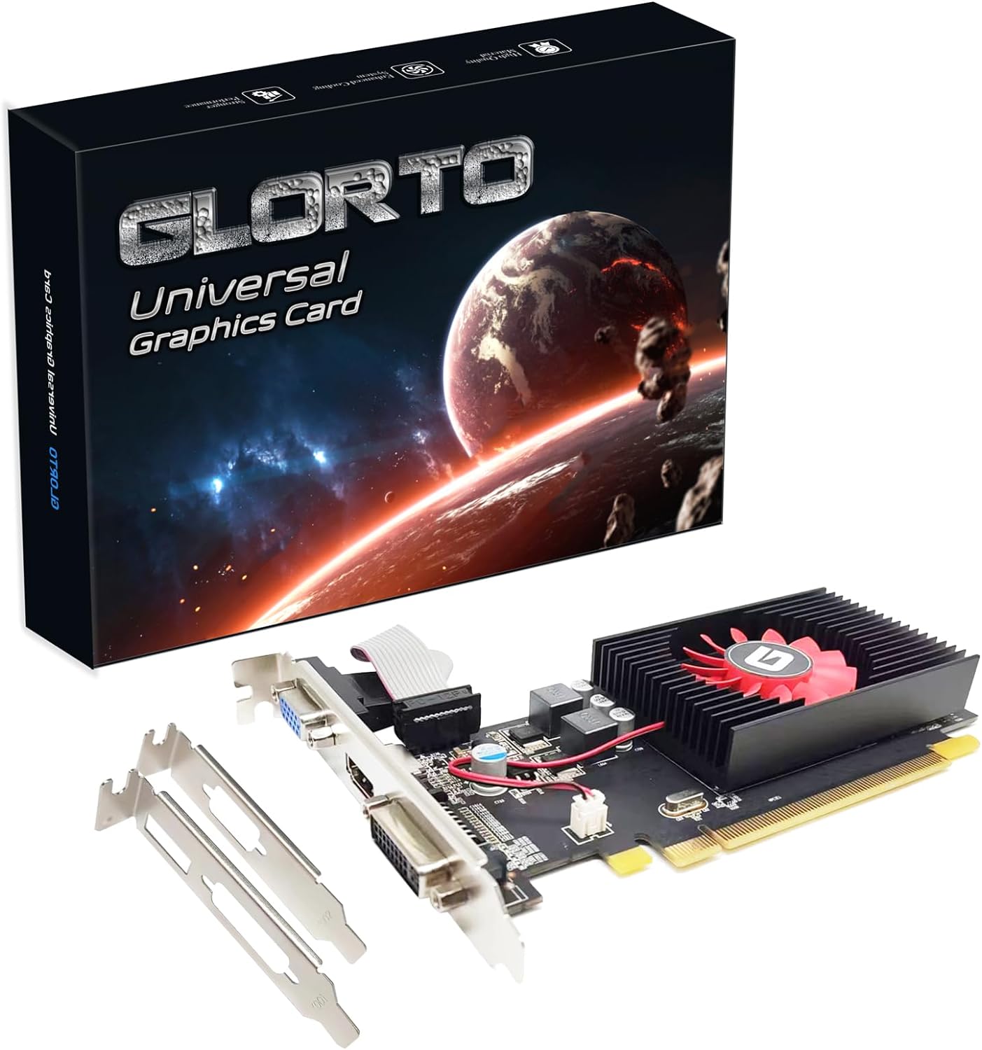 Radeon HD 5450 1GB DDR3 Low Profile Graphics Card, PCI Express 2.0 x16, HDMI/VGA/DVI, Entry Level GPU for PC, SFF and HTPC