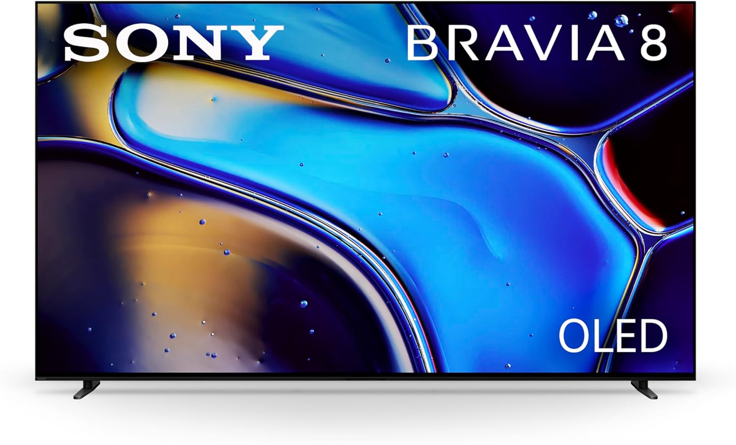 Sony 55 Inch BRAVIA 8 Smart Google TV OLED, 4k OLED TV with Pure Black OLED Contrast, Billions of Real-World Colors, Powerful Processing, Studio Calibrated Picture, Action Without Blur, TV