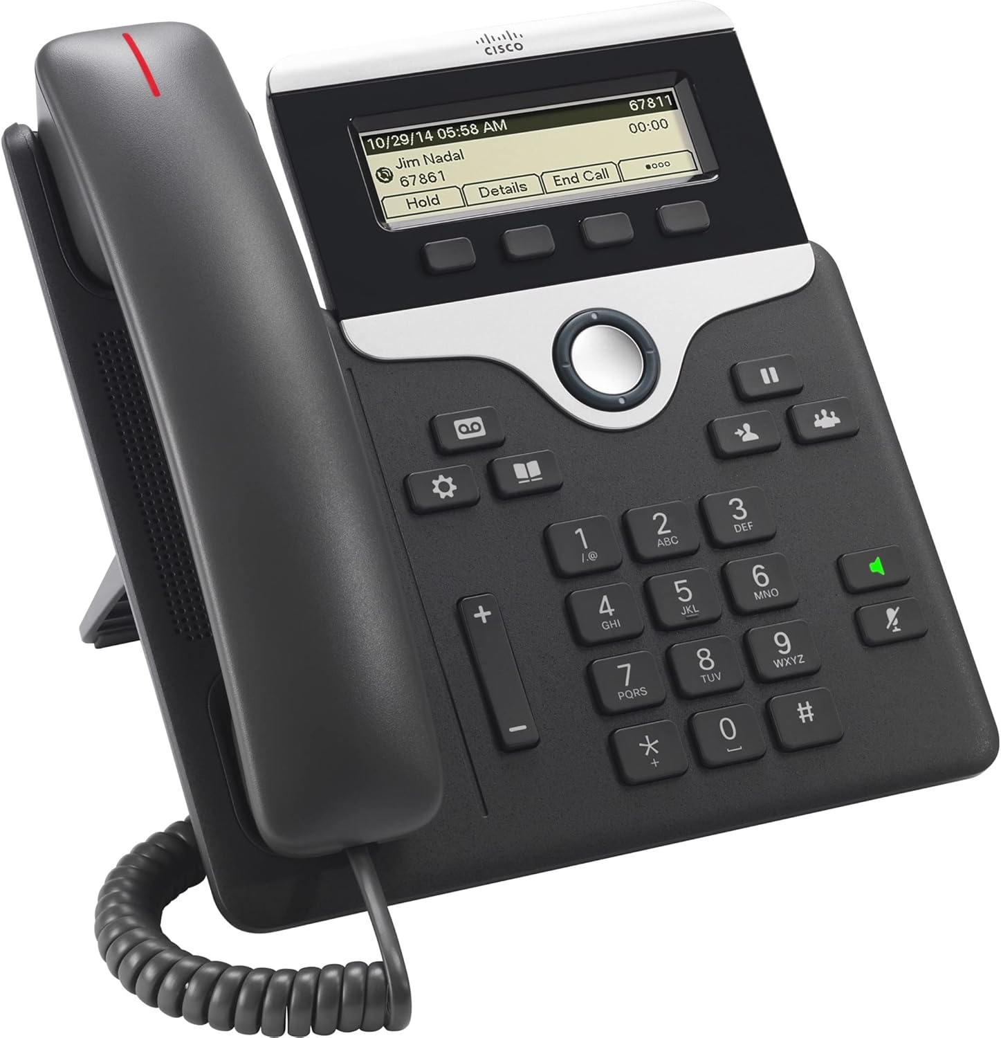 Cisco 7811 IP Phone – Corded – Wall Mountable, Desktop – Charcoal