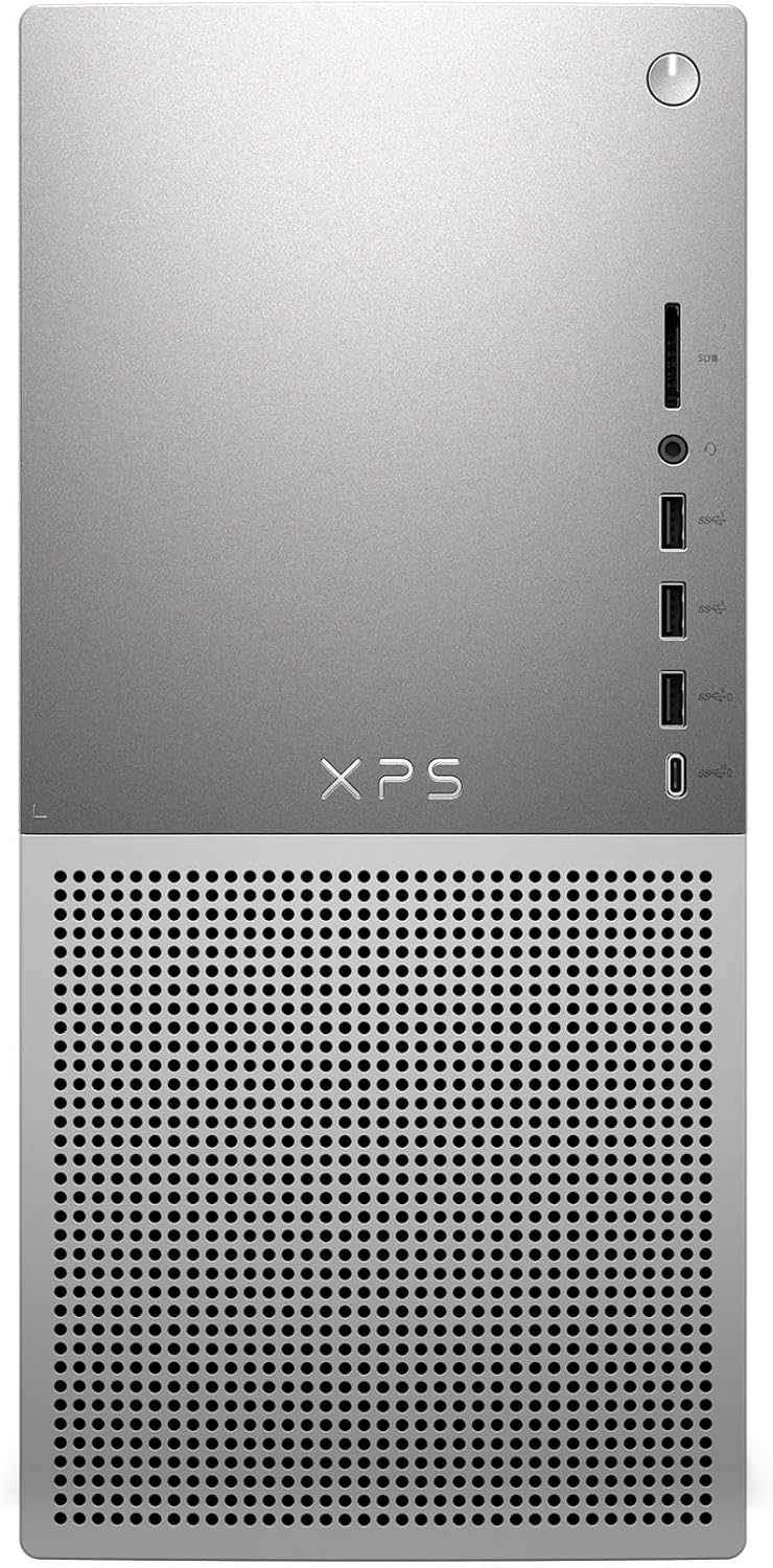 Dell XPS 8960 Desktop – 14th Generation Intel Core i9-14900K Processor, 32GB DDR5 RAM, 2TB SSD, NVIDIA GeForce RTX 4070 12GB GDDR6X Graphics, Windows 11 Pro, Onsite & Migrate Service – Platinum Silver