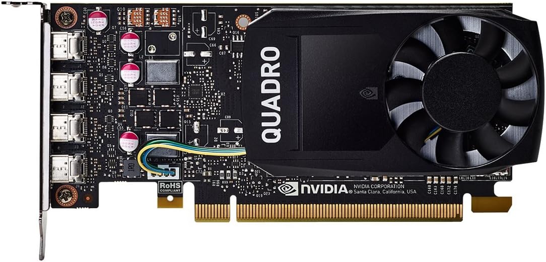 NVIDIA Quadro P1000 Professional 4GB, gddr5, Graphics Board (VCQP1000-PB)