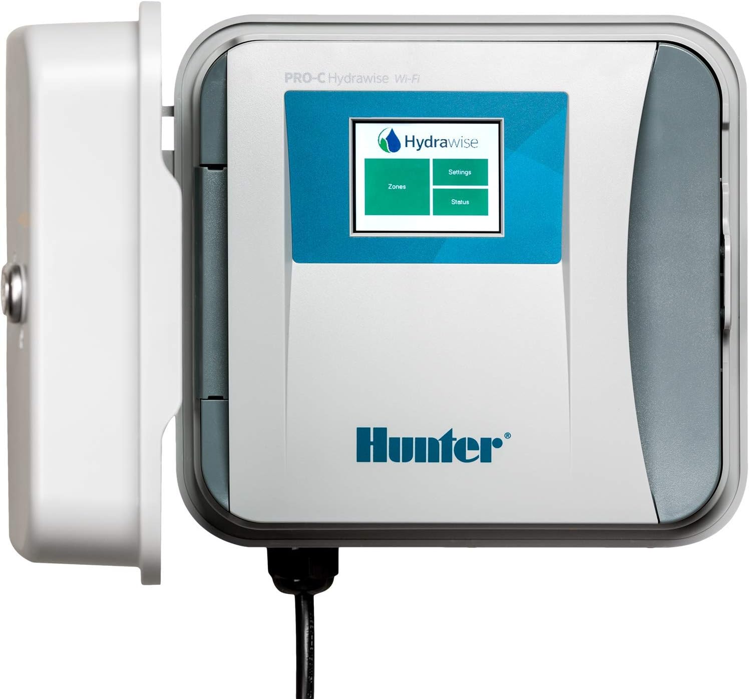 Hunter Industries HPC400 Hydrawise HPC-400 Base 4-Station Outdoor Irrigation Controller, Gray