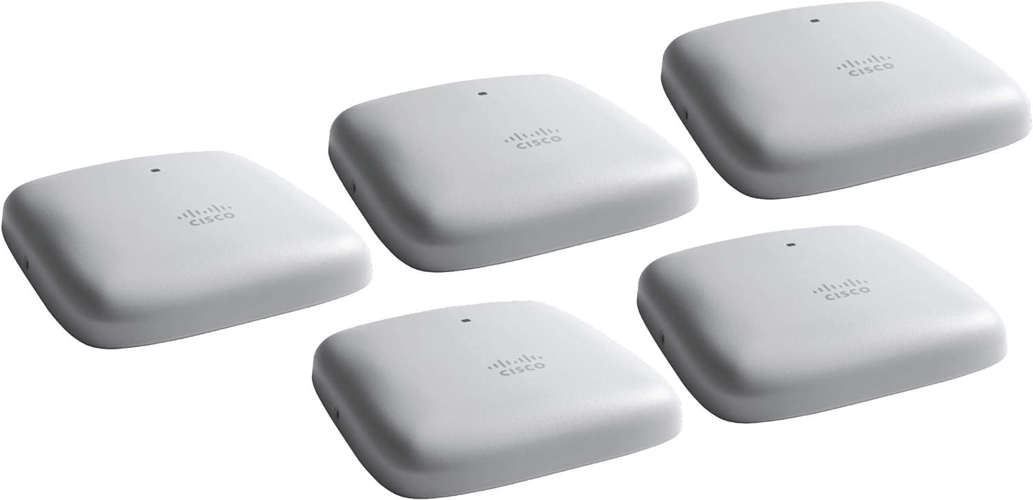 Cisco Business 240AC Wi-Fi Access Point | 802.11ac | 4×4 | 2 GbE Ports | Ceiling Mount | 5 Pack Bundle | Limited Lifetime Protection (5-CBW240AC-B)