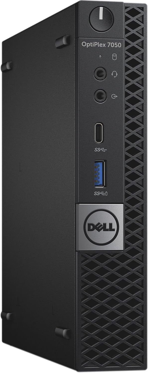 Dell OptiPlex 7050 Micro Form Factor Desktop Computer, Intel Core i5-7500T Quad-Core Up to 3.3GHz, 16GB DDR4, 512GB Solid State Drive, Windows 10 Pro (Renewed)