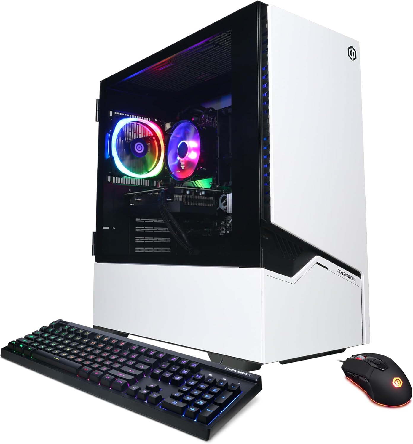 CyberPowerPC Gamer Master Gaming PC, AMD Ryzen 5 8600G 4.3GHz, GeForce RTX 4060 8GB, 16GB DDR5, 1TB PCIe Gen4 SSD, WiFi Ready & Windows 11 Home (GMAI5000A)