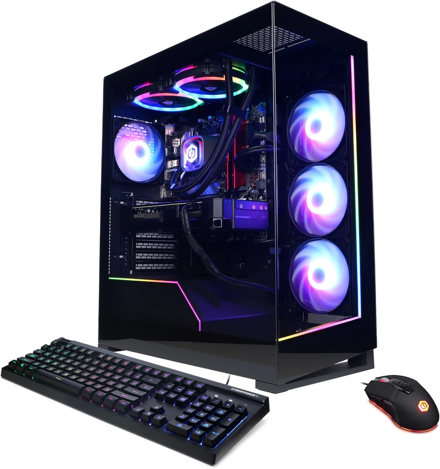 CyberPowerPC Gamer Supreme Liquid Cool Gaming PC, AMD Ryzen 7 8700G 4.2GHz, GeForce RTX 4060 Ti 16GB, 32GB DDR5, 2TB PCIe Gen4 SSD, WiFi Ready & Windows 11 Home (SLCAI9000A)