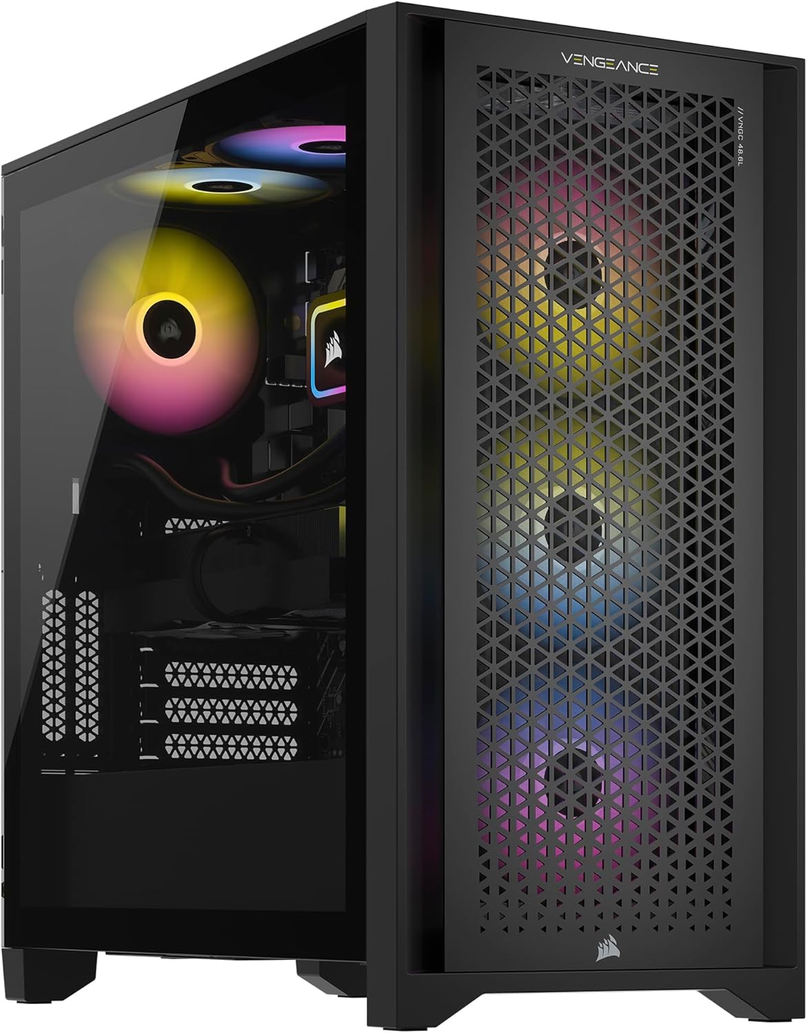 Corsair Vengeance i7500 Series Gaming PC – Liquid Cooled Intel Core i5 14600KF CPU – NVIDIA GeForce RTX 4060 Ti GPU – 32GB Vengeance RGB DDR5 Memory – 1TB M.2 SSD – Black