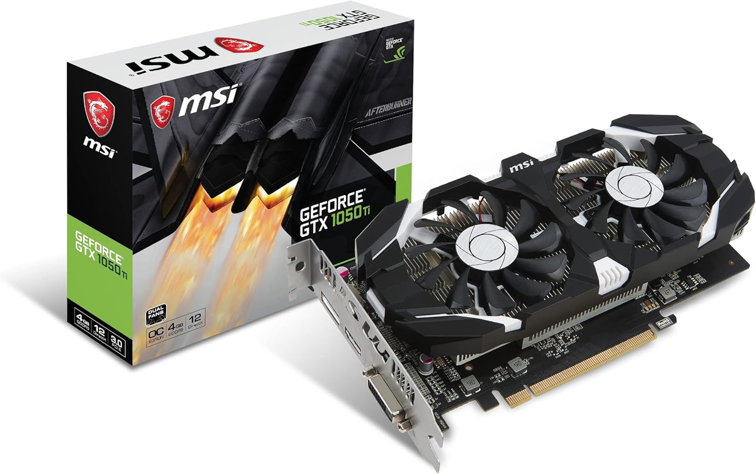 MSI Computer V809-2277R Video Card (GTX 1050 TI 4GT OC)