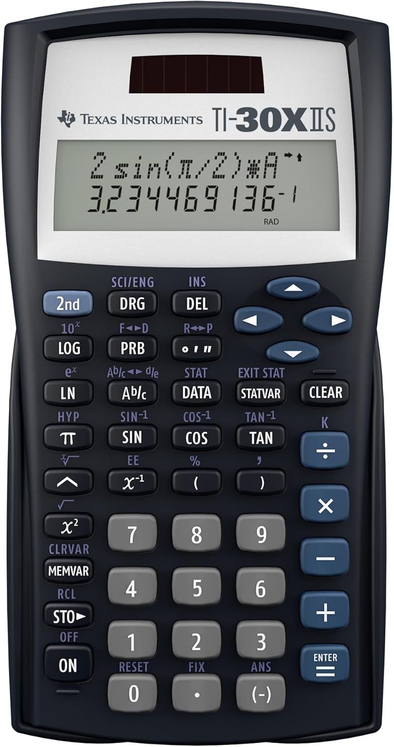 Texas Instruments TI-30XIIS Scientific Calculator – Bulk Packaging