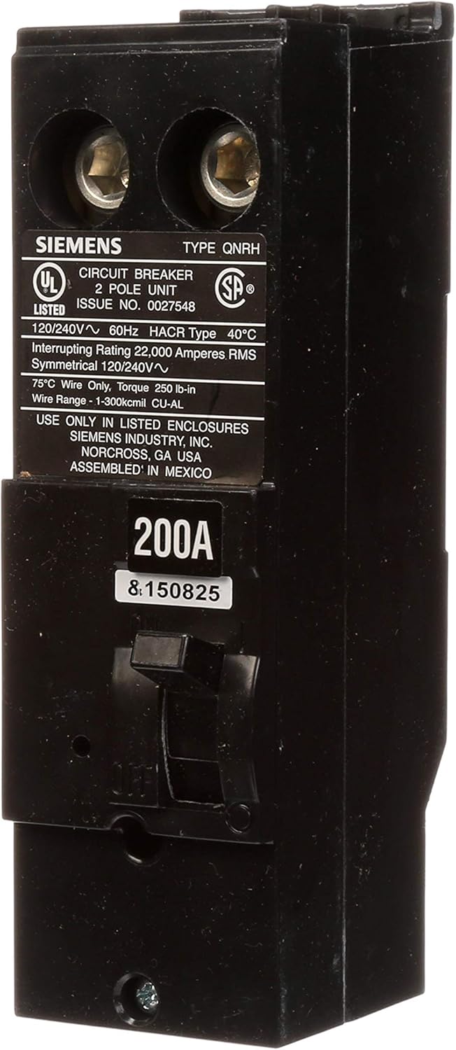 Siemens QN2200RH 200-Amp 2 Pole 240-Volt Circuit Breaker