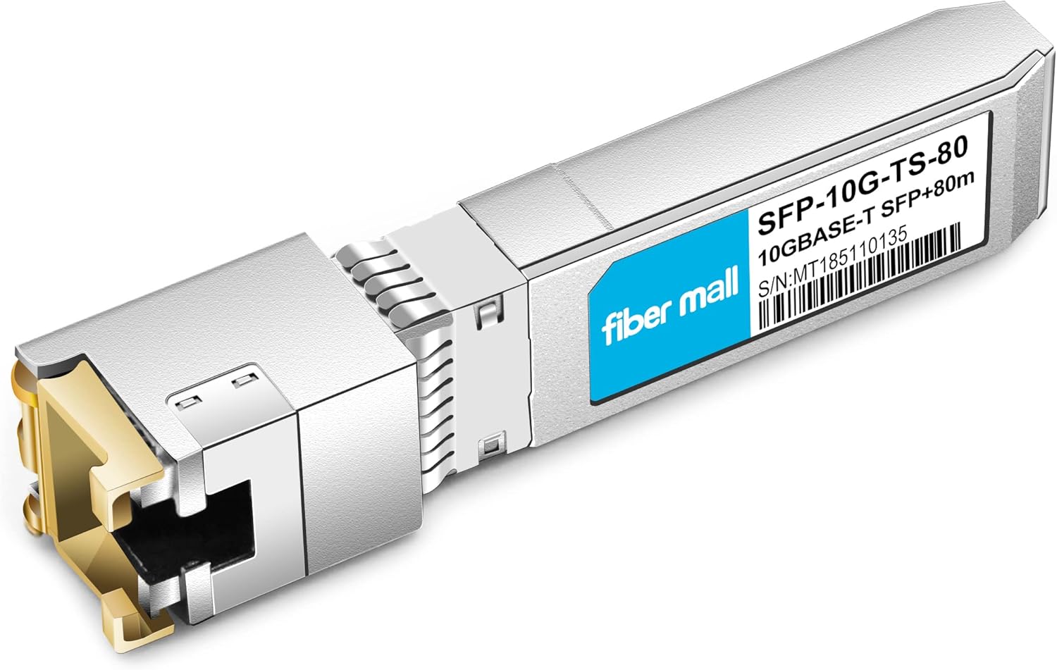 10G SFP+ to RJ45 80m for Cisco SFP-10G-T-80 Compatible, 10GBASE-T SFP+ Copper RJ-45 80m Transceiver Module