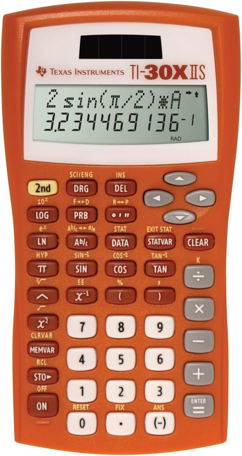 TEXAS INSTRUMENTS 30XIIS Scientific/Math Calculator – Orange