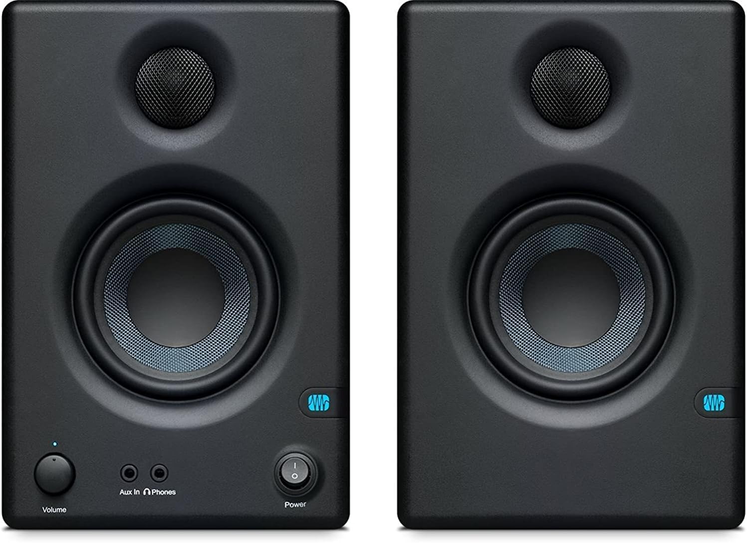 PreSonus Eris E3.5-3.5″ Near Field Studio Monitors (Pair) – Powered Desktop Speakers for Music Production, Studio-Quality Recording, and Active Media Reference