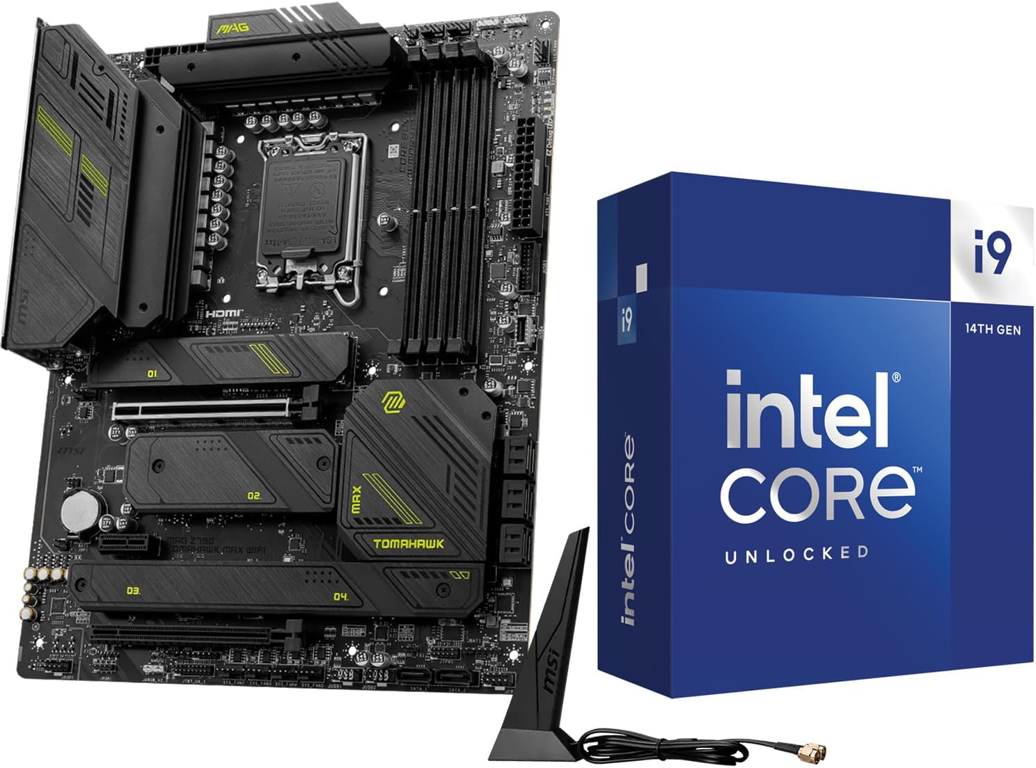 INLAND by Micro Center CPU Motherboard Combo – Intel i9-14900K 14th Gen 24-Cores LGA 1700 Desktop Processor Bundle with MSI MAG Z790 Tomahawk MAX WiFi Gaming Motherboard