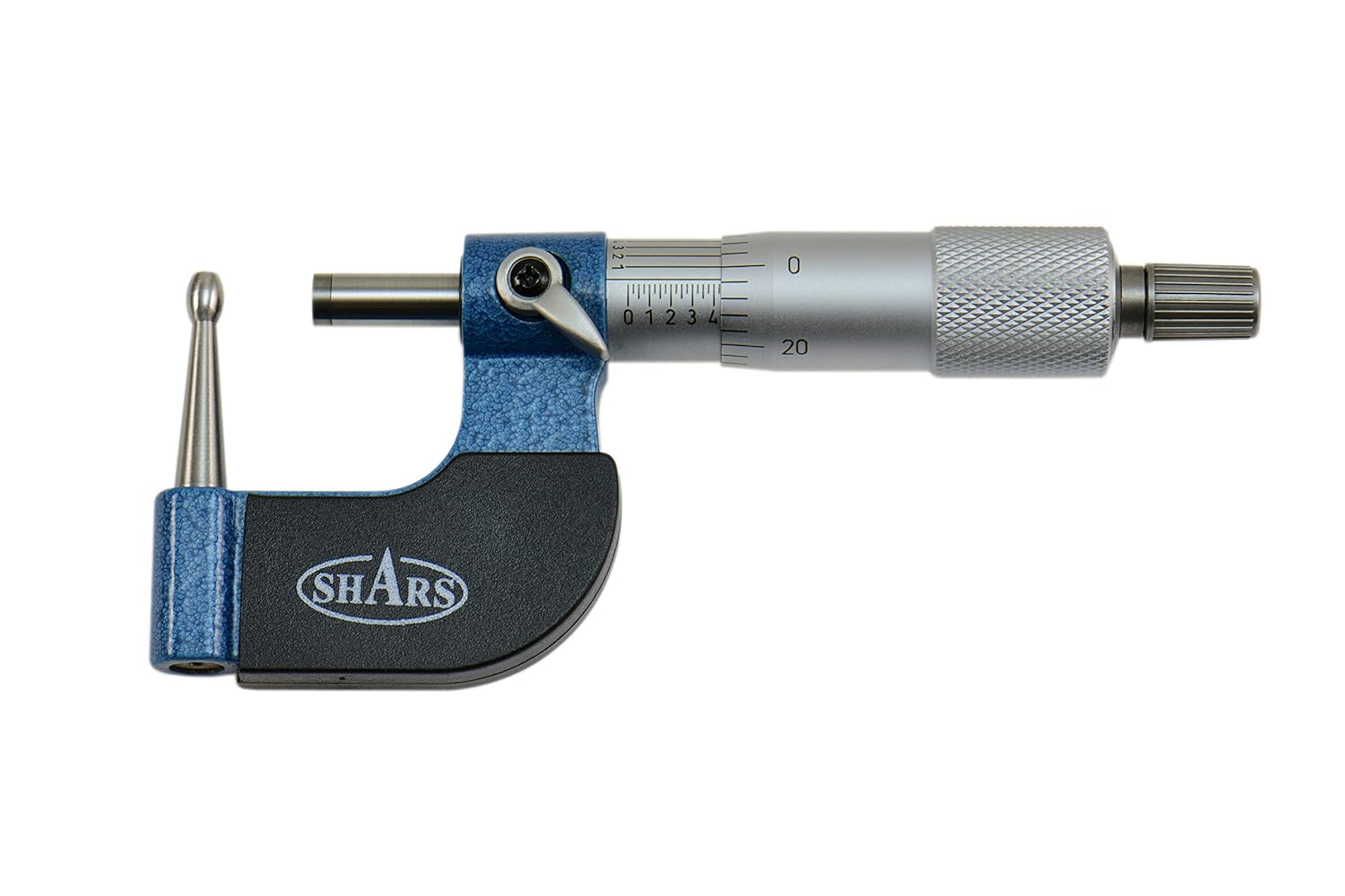 Shars 0-1″ Tube Micrometer with Spherical Anvil, .0001″ Graduation New Degsin 303-2351 P)