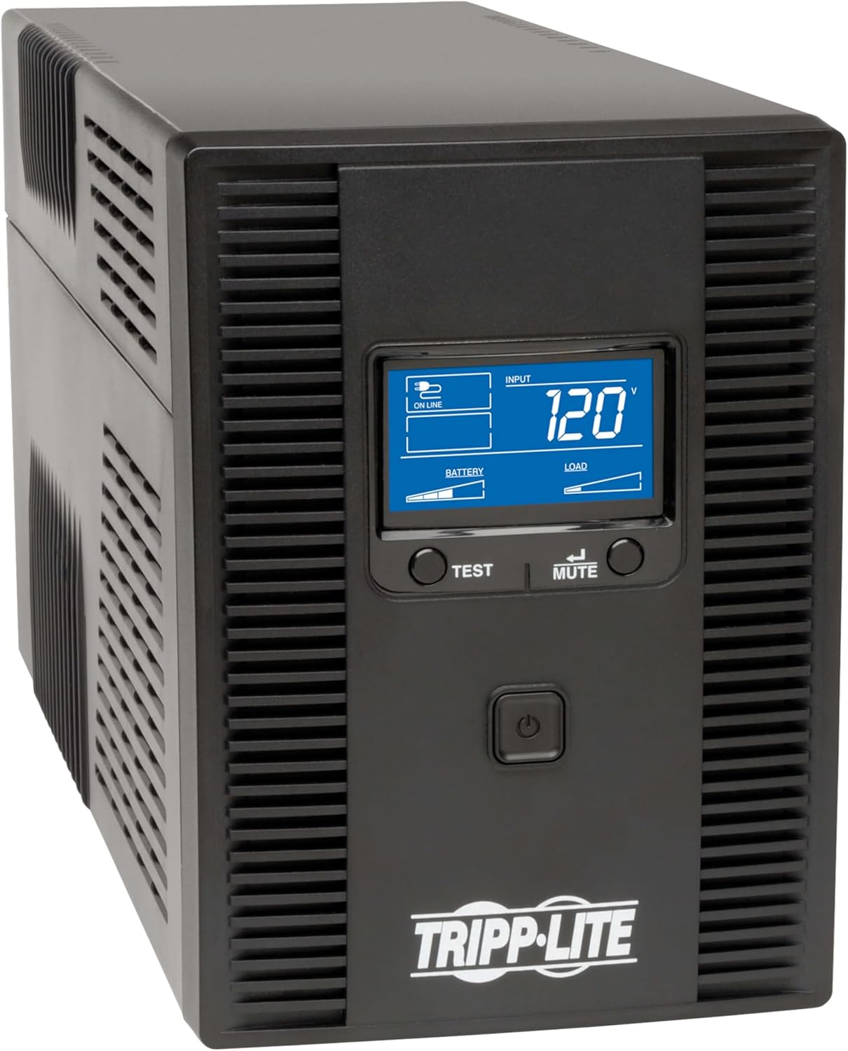 Tripp Lite OMNI1500LCDT 1500VA UPS Battery Back Up AVR LCD Display 10 Outlets 120V 810W Tel & Coax Protection USB, 3 Year Warranty & $250,000 Insurance, Black