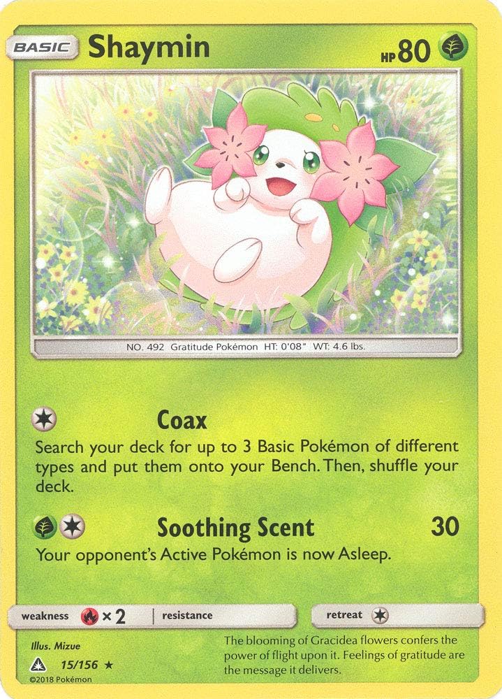 Pokemon – Shaymin – 15/156 – Holo Rare – Sun & Moon: Ultra Prism