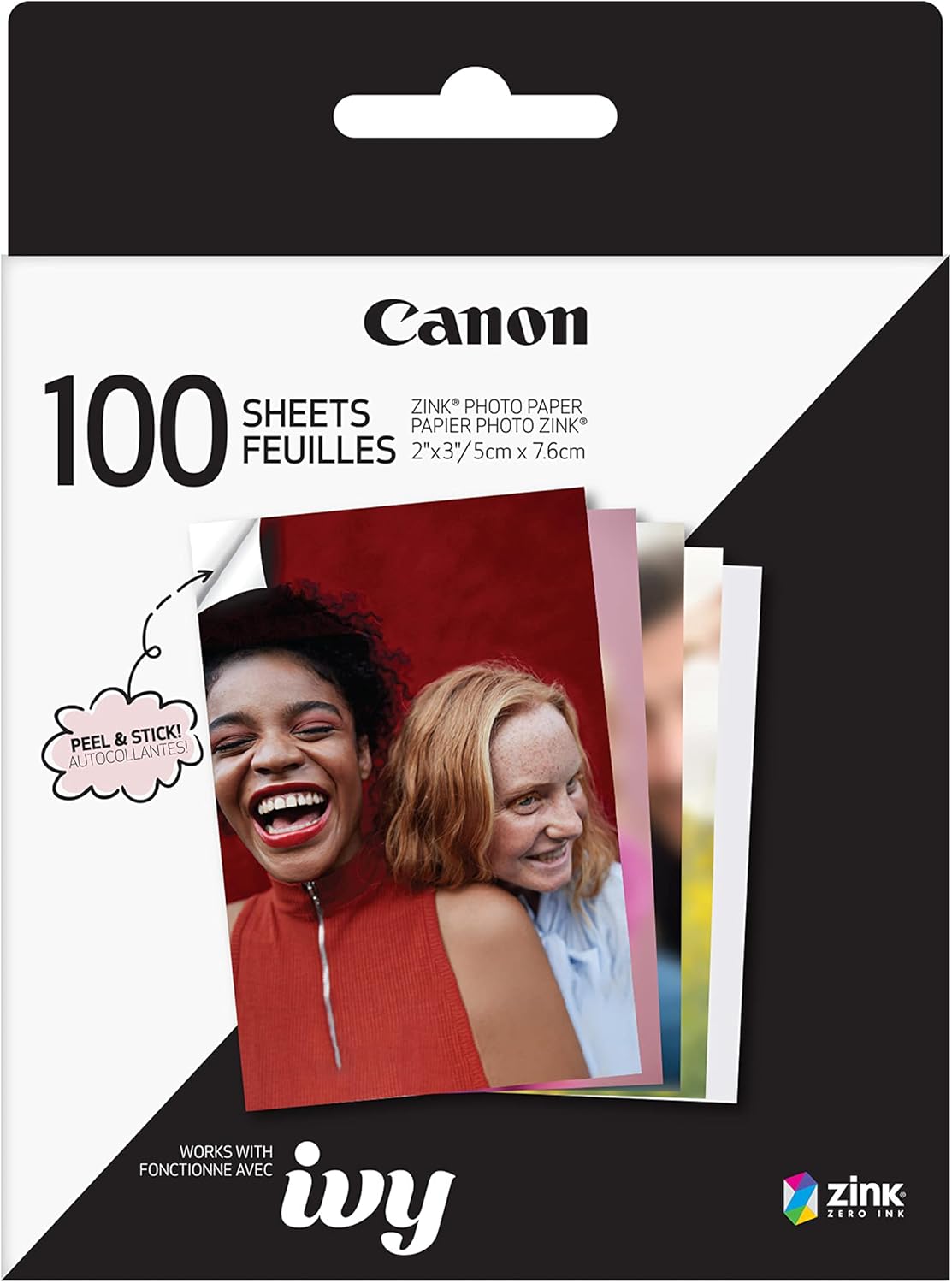 Canon ZINK 2 x 3″ Photo Sticker Paper Pack (100 Sheets)