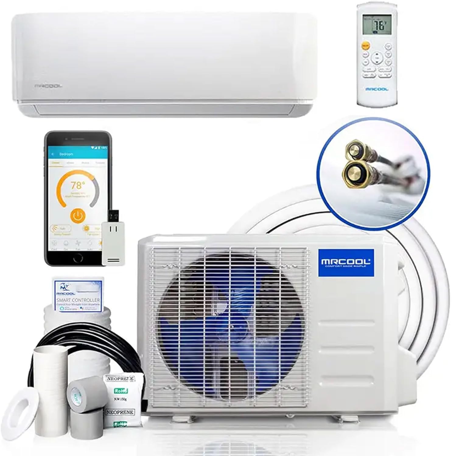 Mrcool DIY 12K BTU 4th Gen Energy Star Ductless Mini-Split Air Conditioner