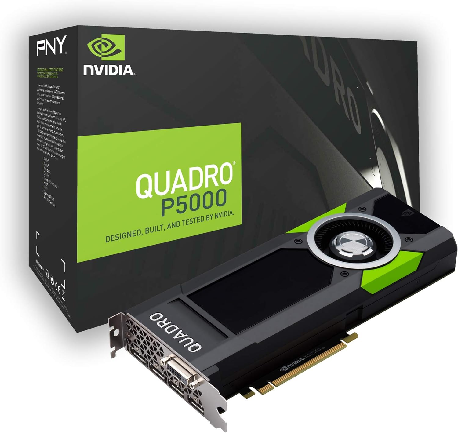 PNY NVIDIA Quadro P5000 16 GB VR Ready Graphics Card – Black