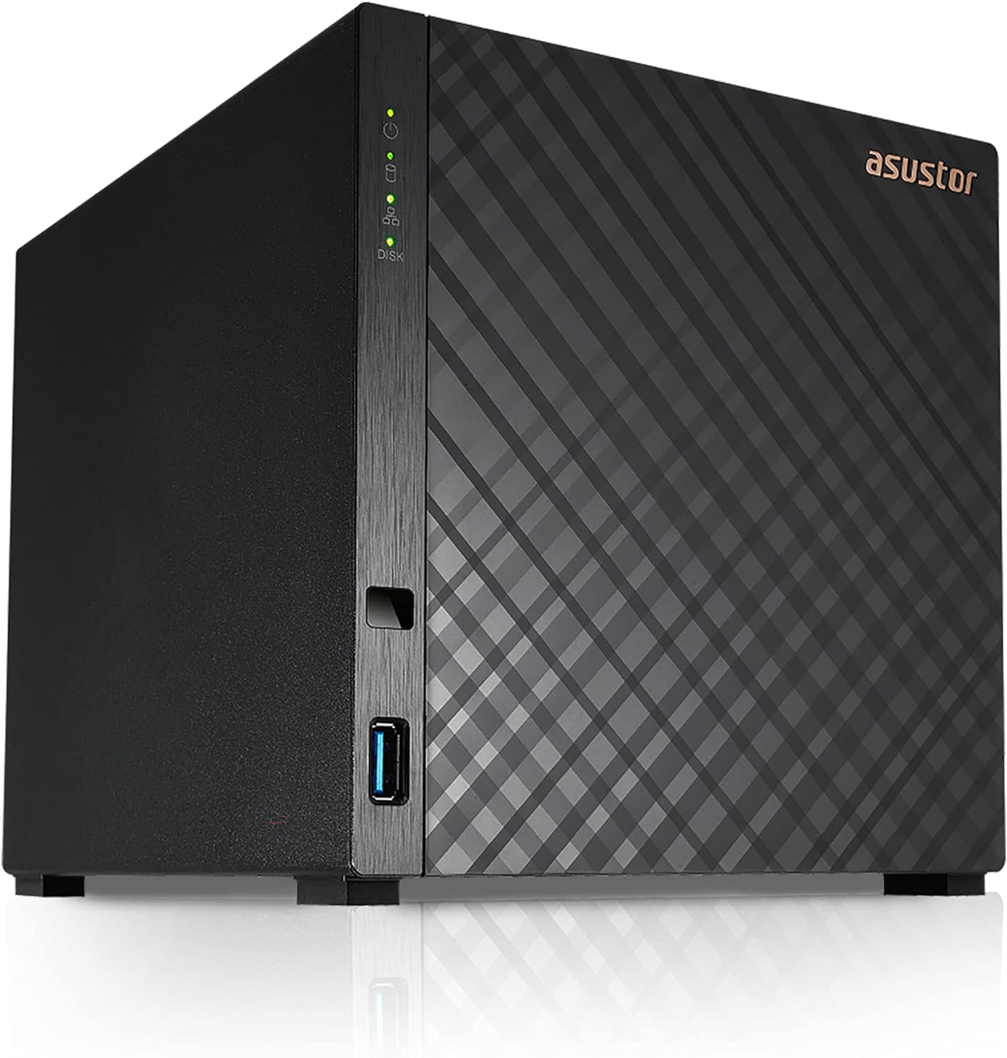 Asustor Drivestor 4 AS1104T – 4 Bay NAS, 1.4GHz Quad Core, Single 2.5GbE Port, 1GB RAM DDR4, Network Attached Storage, Personal Private Cloud (Diskless)