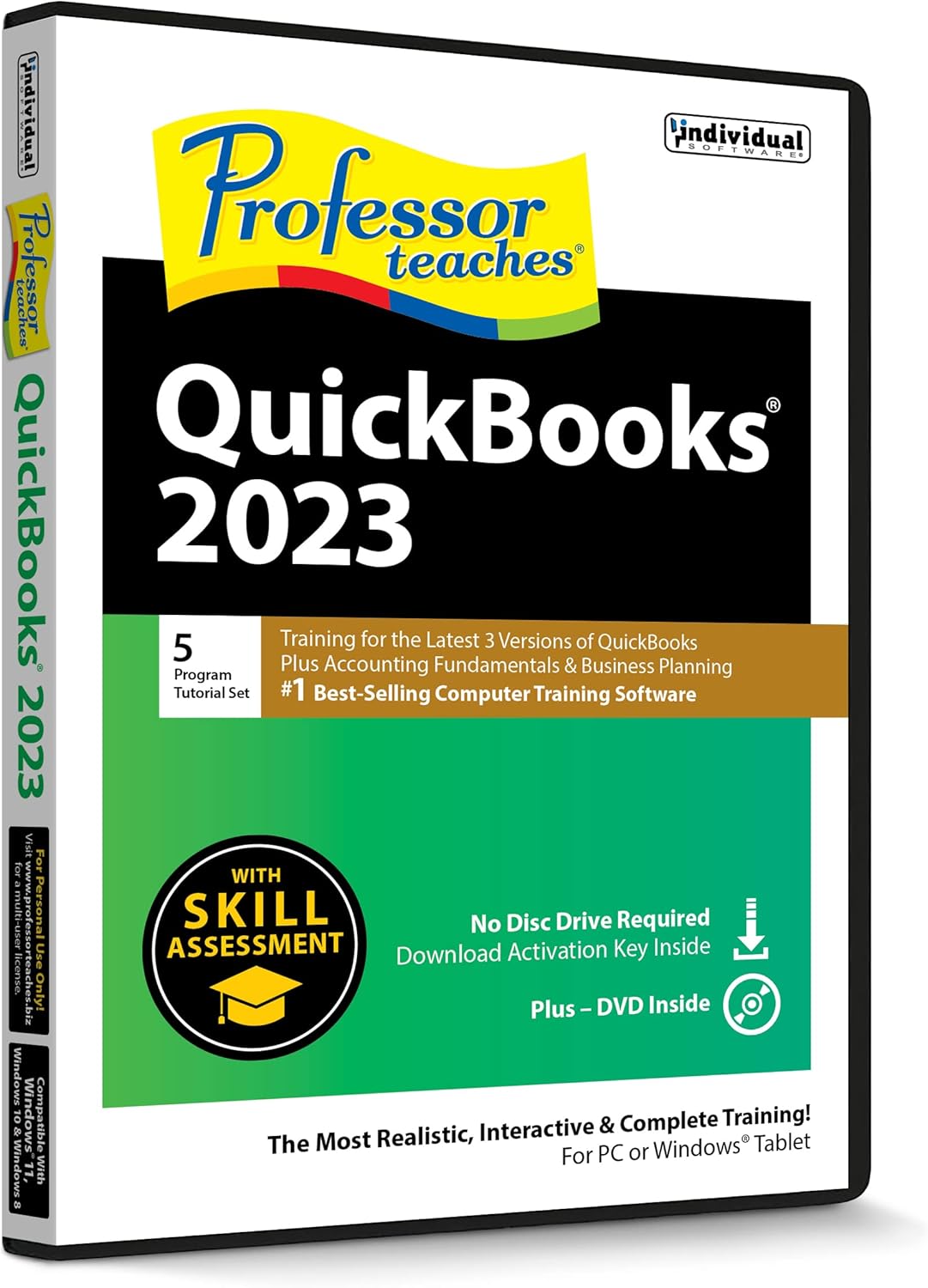 Professor Teaches QuickBooks 2023 Tutorial Set – Interactive Training for Intuit’s Quickbooks versions 2023, 2022 and 2021, Accounting Fundamentals and Business planning