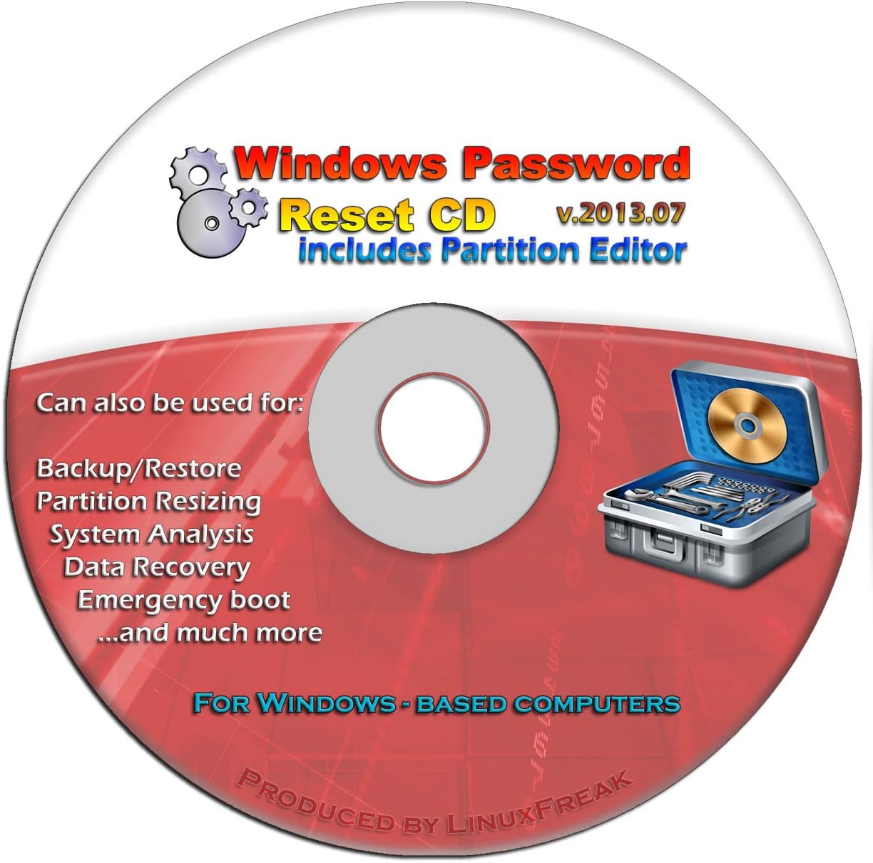 Recovery Boot Password Reset CD – Compatible with Windows