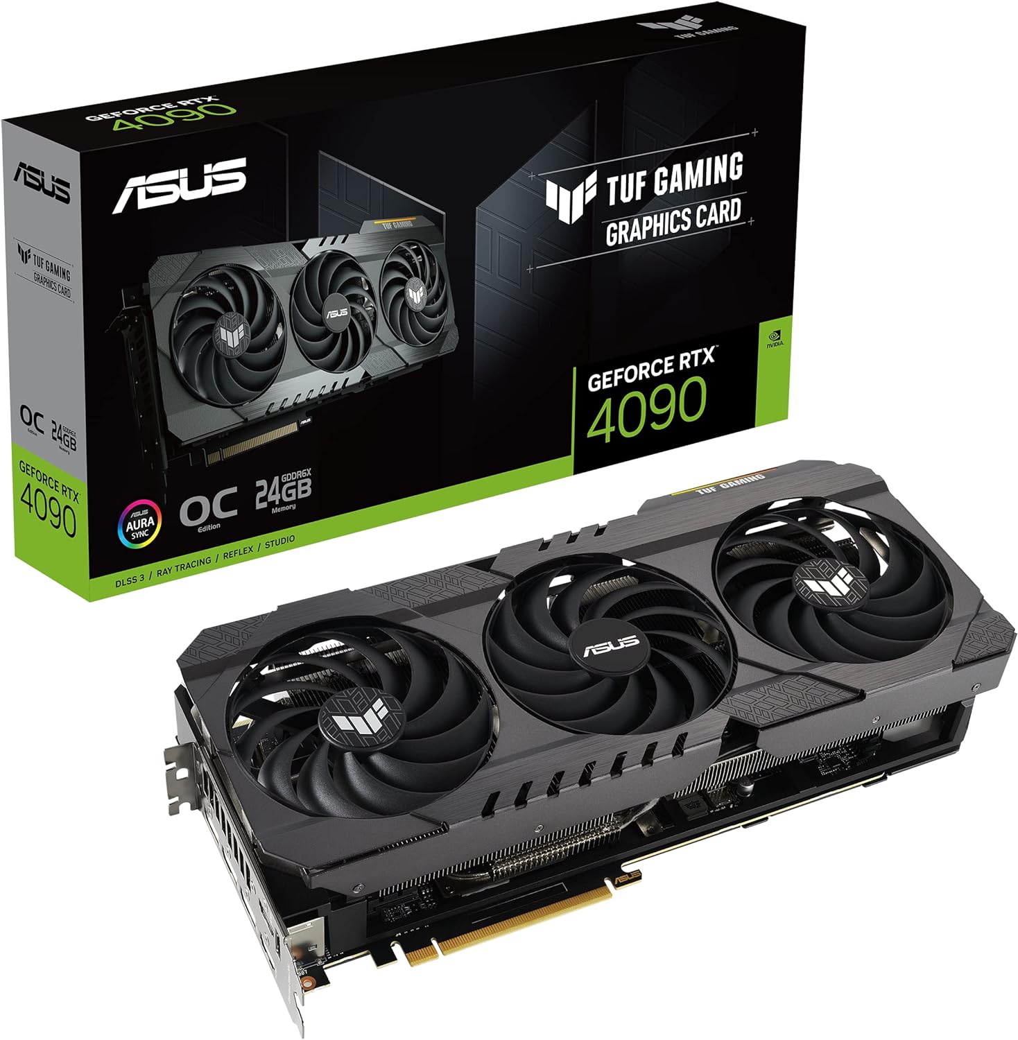 ASUS TUF Gaming GeForce RTX 4090 OG OC Edition Gaming Graphics Card (PCIe 4.0, 24GB GDDR6X, DLSS 3, HDMI 2.1, DisplayPort 1.4a)