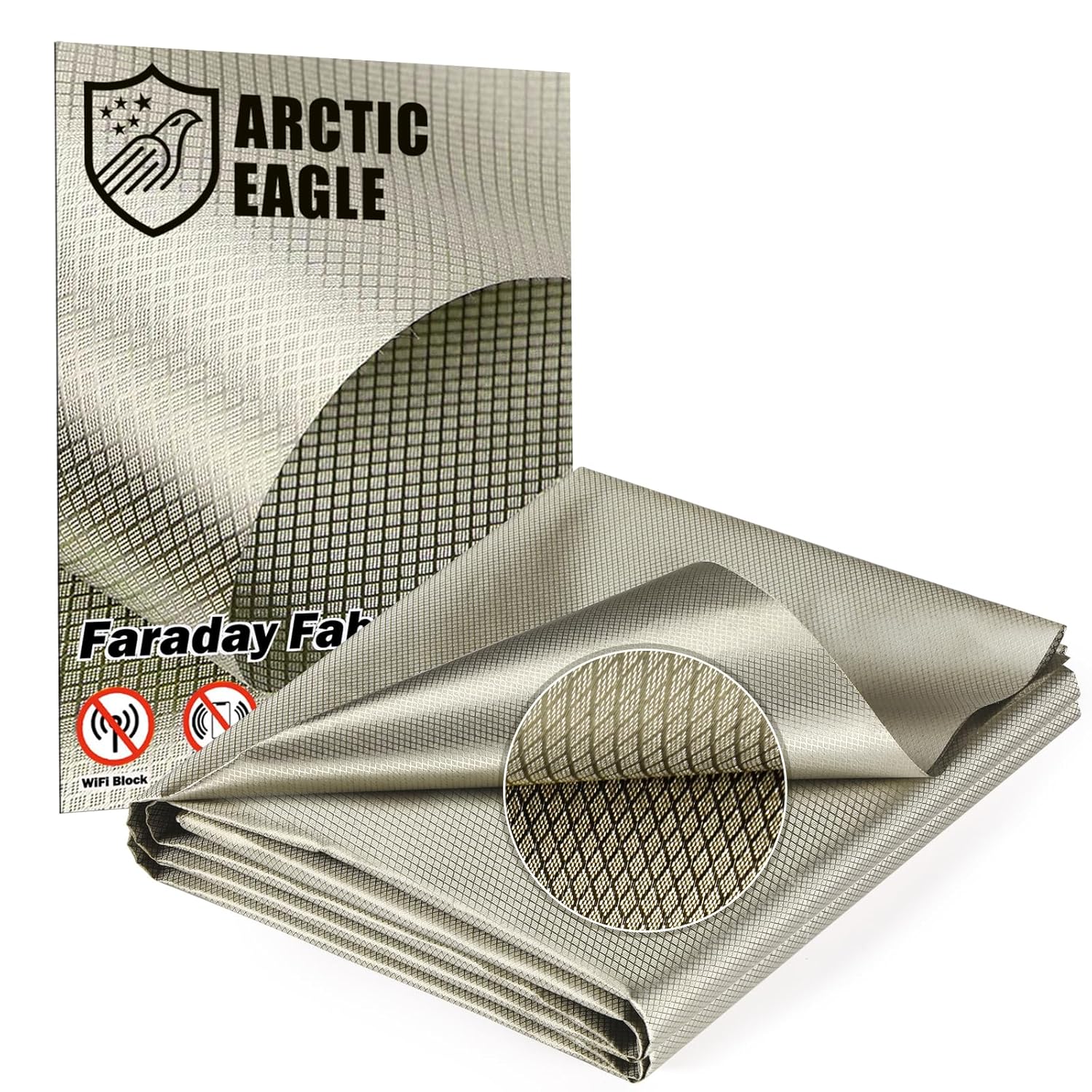 Faraday Fabric – Faraday Cloth for EMP Shield and Faraday Cage (43″ x 108″)