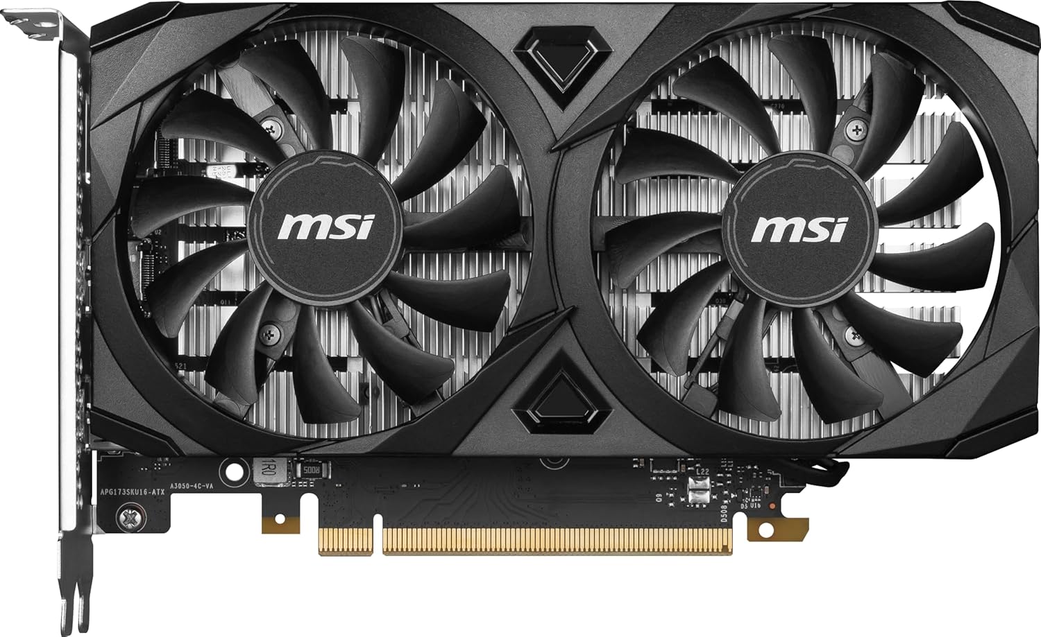 MSI Gaming RTX 3050 Ventus 2X 6G OC Graphics Card (NVIDIA RTX 3050, 96-Bit, Boost Clock: 1492 MHz, 6GB GDDR6 14 Gbps, HDMI/DP, Ampere Architecture)