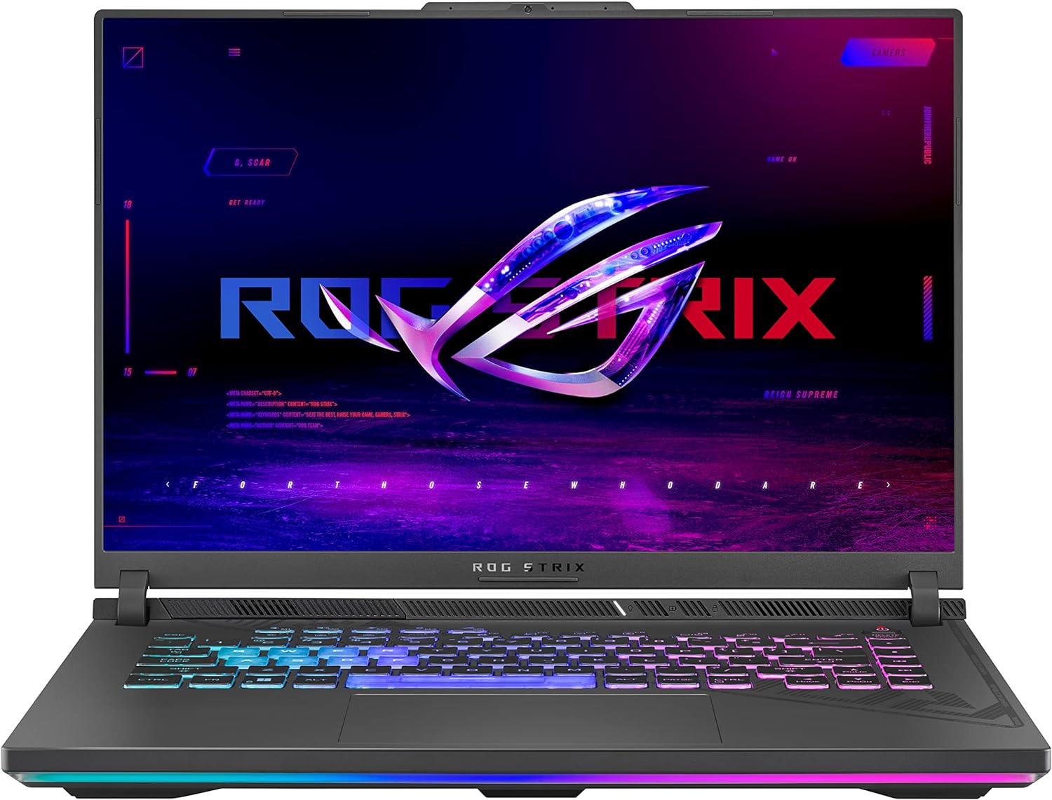 ASUS ROG Strix G16 (2024) Gaming Laptop, 16” 16:10 FHD 165Hz Display, NVIDIA® GeForce RTX 4060, Intel Core i7-13650HX, 16GB DDR5, 1TB PCIe Gen4 SSD, Wi-Fi 6E, Windows 11, G614JV-AS74