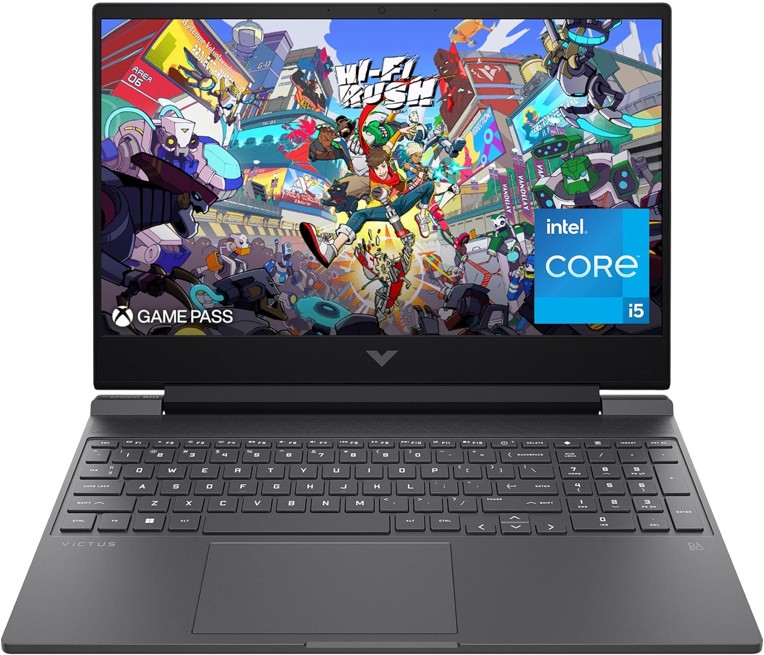 HP Victus 15.6 inch Laptop, FHD 144Hz Display, Intel Core i5-12450H, 8 GB RAM, 512 GB SSD, NVIDIA GeForce RTX 2050 GPU (4 GB Dedicated), Windows 11 Home, 15-fa1029nr (2024)