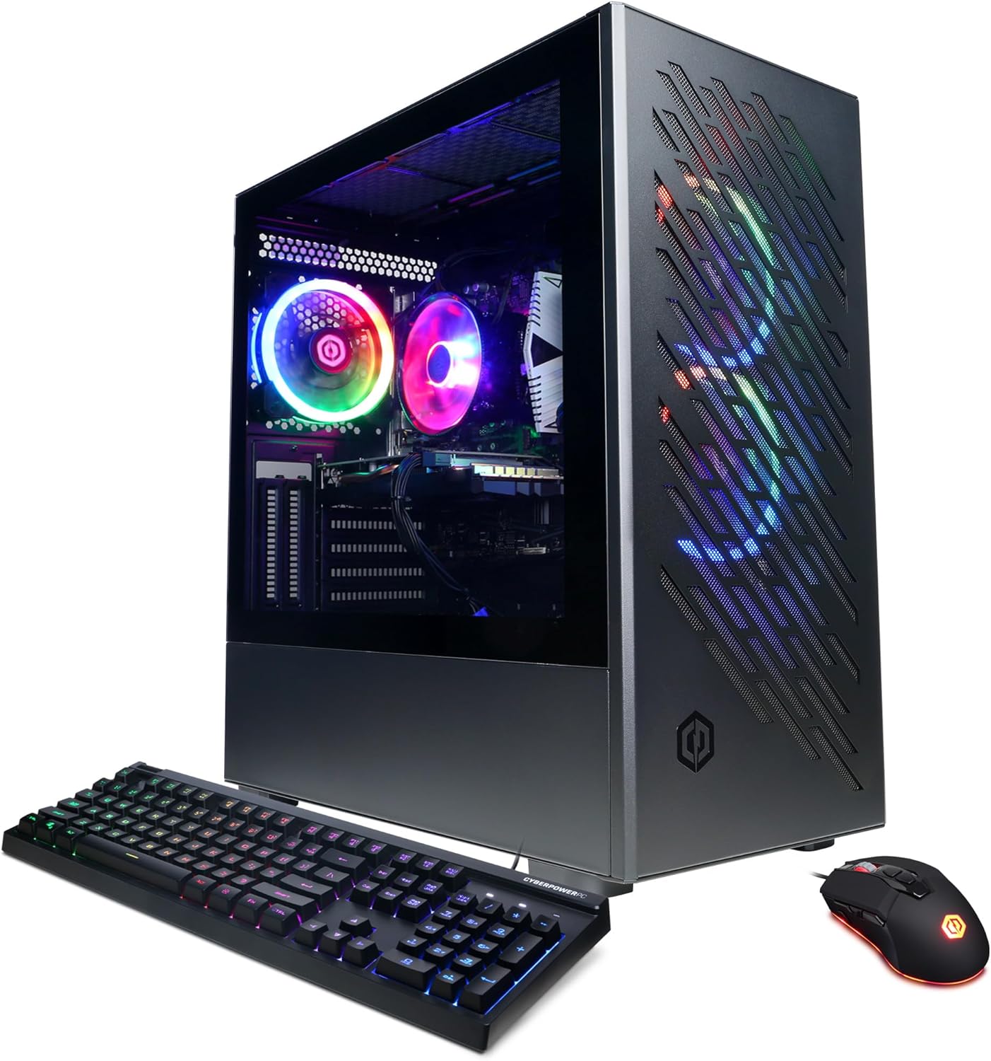 CyberPowerPC Gamer Master Gaming PC, AMD Ryzen 7 8700G 4.2GHz, GeForce RTX 4060 8GB, 16GB DDR5, 2TB PCIe Gen4 SSD, WiFi Ready & Windows 11 Home (GMAI5200A)