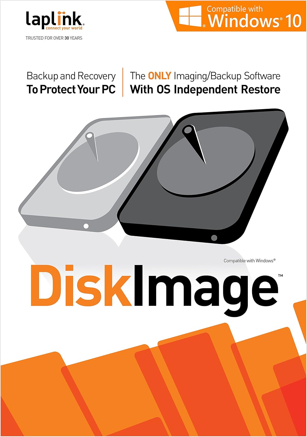 Laplink DiskImage – Backup and Recovery for PC Protection – Hardware Independent – Boot CD can be created using the DiskImage application