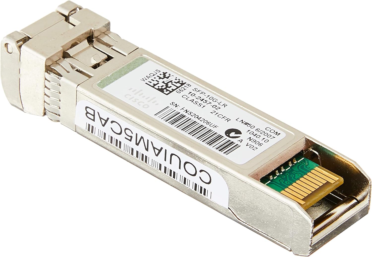 Cisco 10GBASE-LR SFP Module for 10- Gigabit Ethernet Deployments, Hot Swappable, 5-Year Standard Warranty (SFP-10G-LR=)