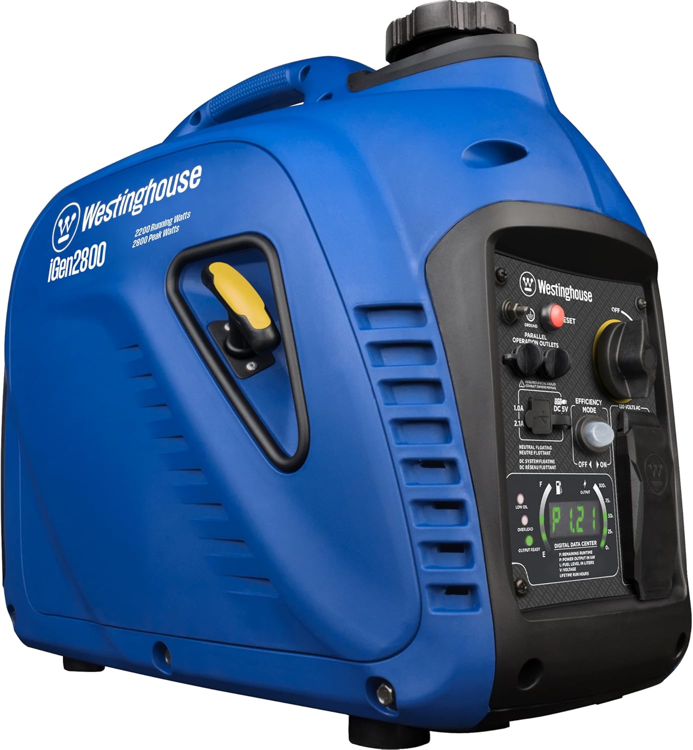 Westinghouse Outdoor Power Equipment 2800 Peak Watt Super Quiet & Lightweight Portable Inverter Generator, Gas Powered, Parallel Capable, Long Run Time