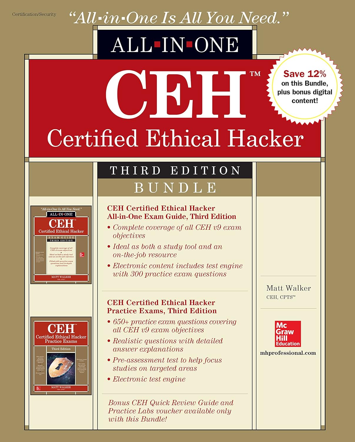 CEH Certified Ethical Hacker Bundle, Third Edition (All-in-One)