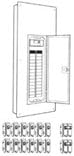 SCHNEIDER ELECTRIC Loadctr HOM Mb 240-Volt 200-Amp 1Ph 30Sp Nema 1 HOM3040M200TC Replacement is Hom3060M200Pc