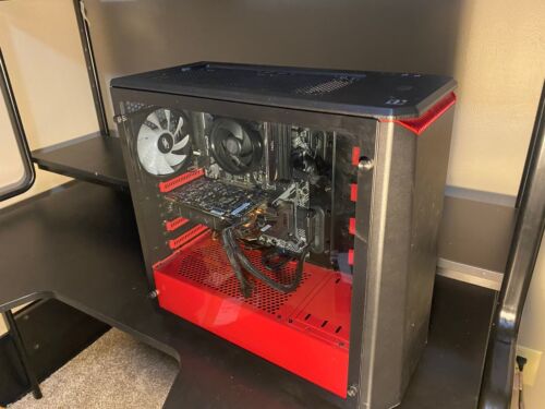 Custom Built Red and Black Intro Gaming Computer, AMD platform, ATX Form factor