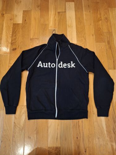 Autodesk Zip Up, Size Medium, Black and White, See Pics For Measurements