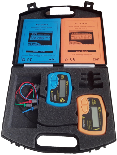 DCA55 LCR45 Peak Atlas Component Analyzer Kit w/ Case Manuals