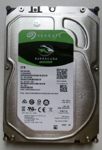 Seagate BarraCuda 2TB Internal Hard Drive 3.5″ SATA 6Gbs 7200 RPM (ST2000DM006)