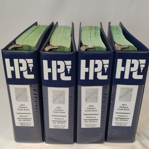 HPC Padlock Code Book Volumes 1-4 No. HPCB-2 Copyright 2000