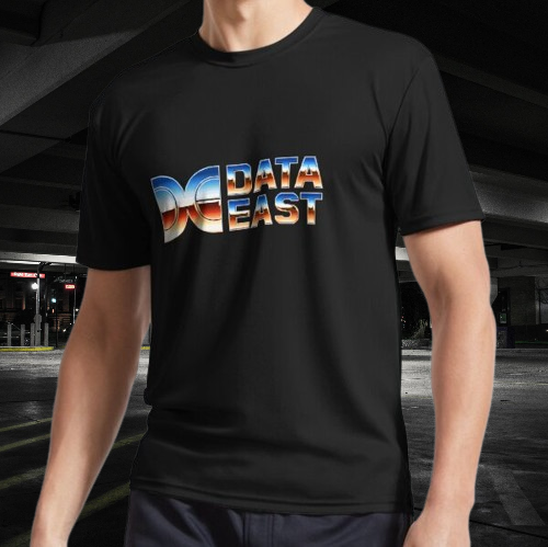 Classic DATA EAST Logo – 80s Retro T-Shirt Funny Size Mode American T-shirt