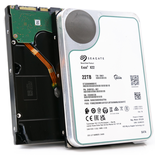 Seagate Exos X22 22TB SATA 6Gb/s 3.5″ Enterprise Hard Drive – ST22000NM001E