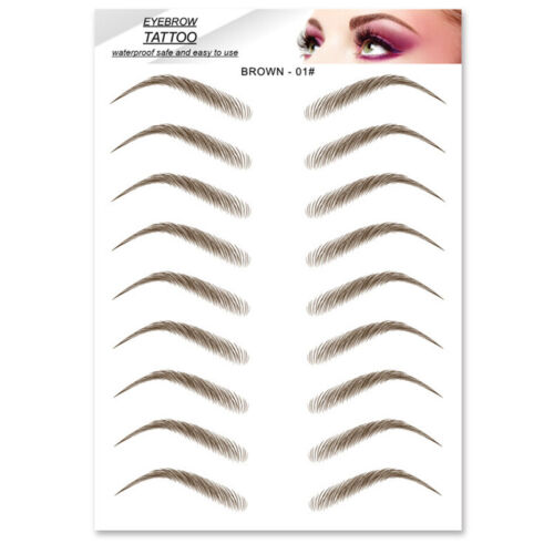 4D Fake Eyebrows Waterproof Long Lasting Natural Eyebrow Tattoo Sticker Makeup